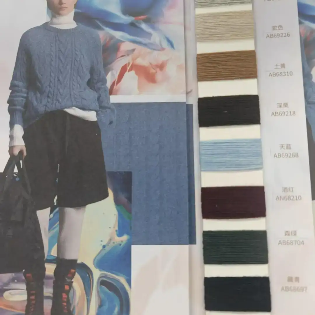 China Yarn for Full-Zipper Cardigan (Sweater),Half-Zipper Cardigan (Sweater),Shirt Long Sleeve Button (Sweater) Semi-Worsted Spun Regular Yarn Merino Wool Nylon Cashmere Blue color buy from China wholesaler bulk order at wholesale price free worldwide shipping Alibaba