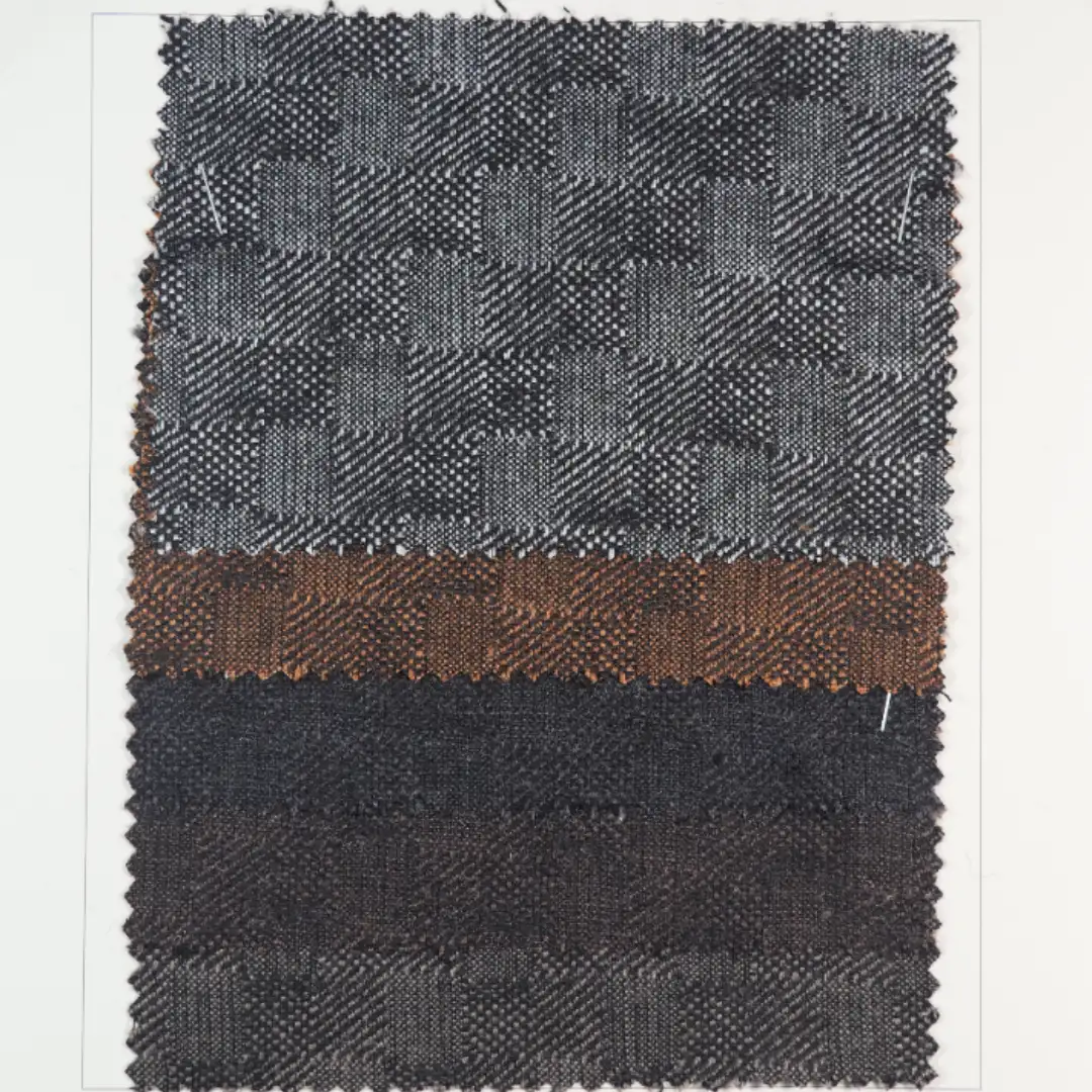 China Fabric for Jackets,Overcoat Woolen Jacquard Woolen Polyester Wool Spandex grey color buy from China wholesaler bulk order at wholesale price free worldwide shipping Alibaba