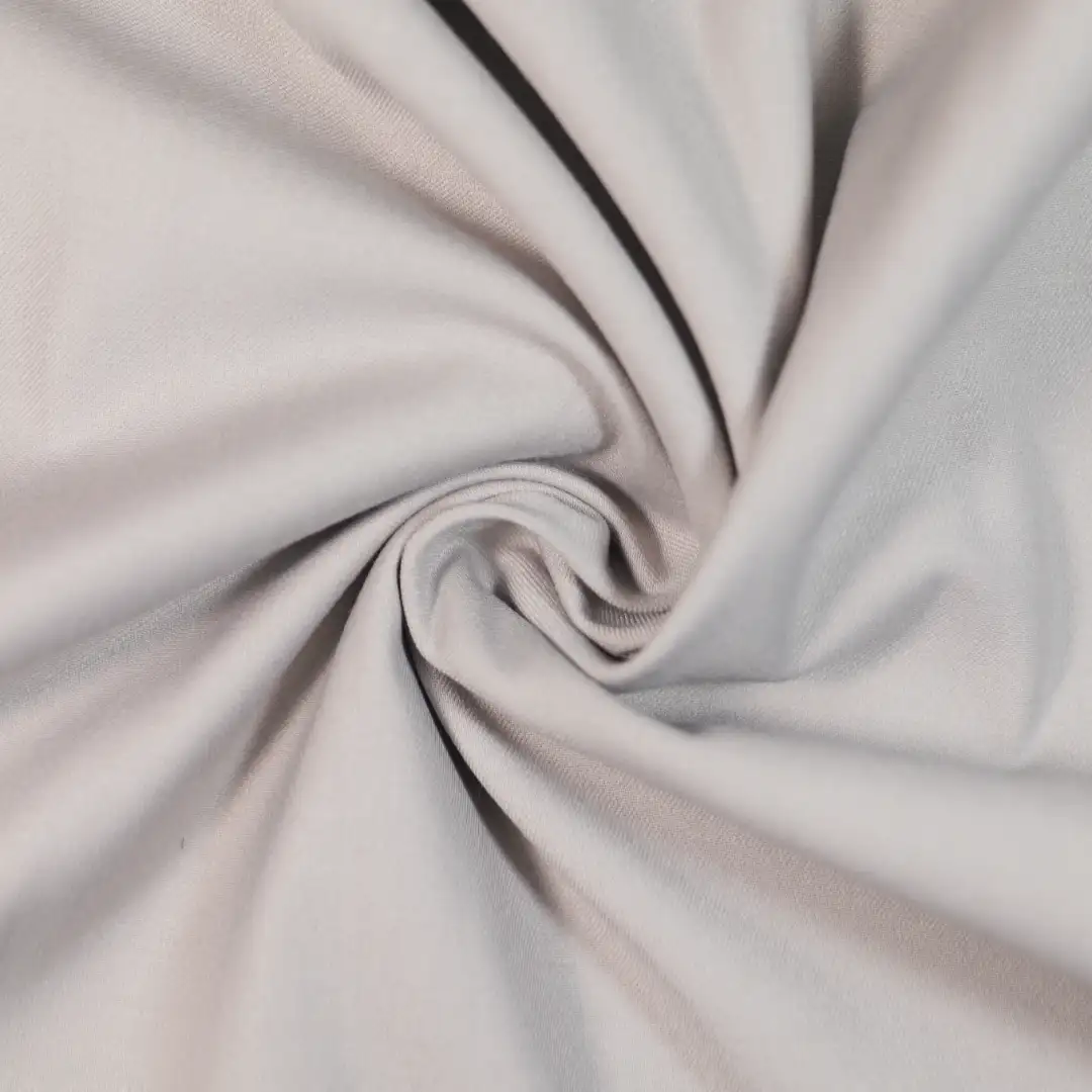 China Fabric for Pants,Skirt,Strap Midi Dress TC Poplin Woven Blended Fabric Polyester Rayon Spandex grey color buy from China wholesaler bulk order at wholesale price free worldwide shipping Alibaba