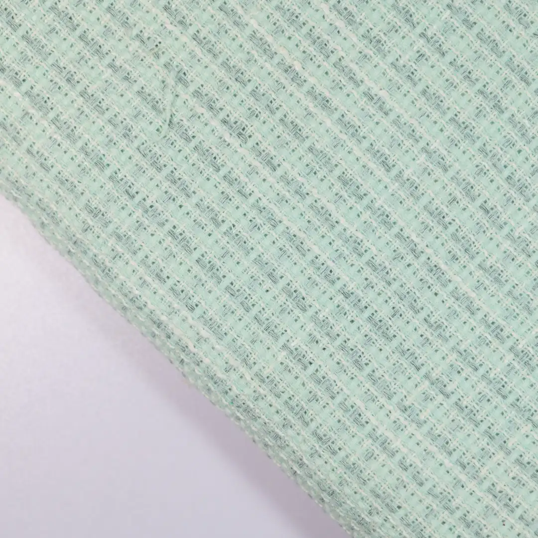 China Fabric for Jackets,Trench Coat Chanel-Style Fabric Woolen Polyester Wool GREEN color buy from China wholesaler bulk order at wholesale price free worldwide shipping Alibaba