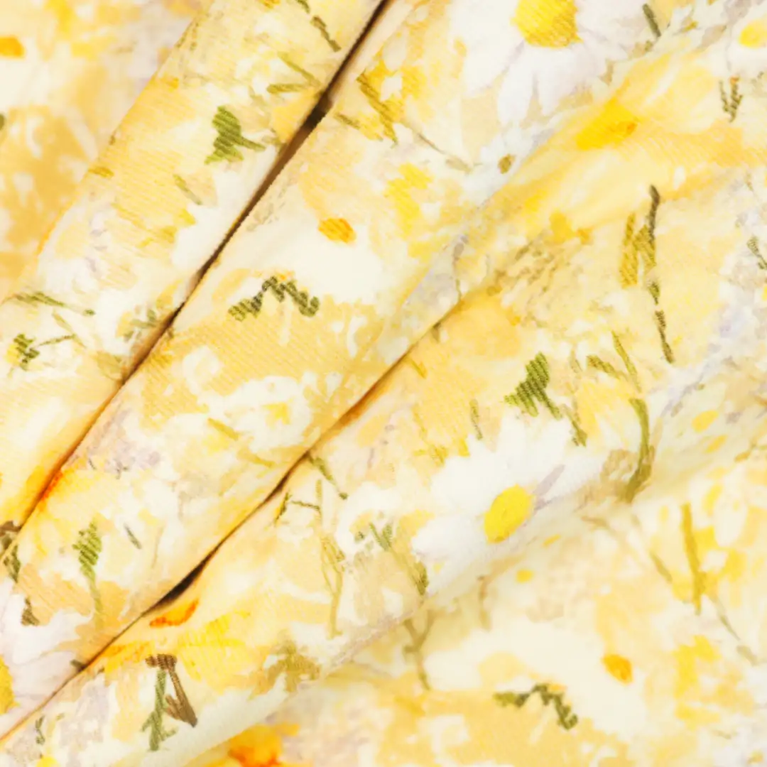 China Fabric for Skirt,Backless Beach Dress,Strap Midi Dress Jacquard Natural Woven Fabric Cotton YELLOW color buy from China wholesaler bulk order at wholesale price free worldwide shipping Alibaba