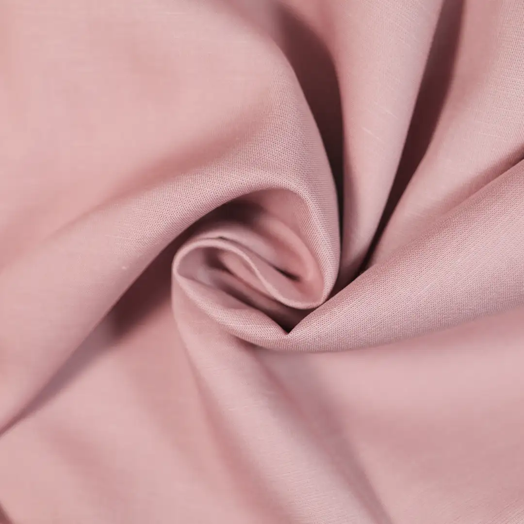 China Fabric for Shirt,Backless Beach Dress,Strap Midi Dress Linen/Tencel Plain Natural Woven Fabric Tencel Linen pink color buy from China wholesaler bulk order at wholesale price free worldwide shipping Alibaba