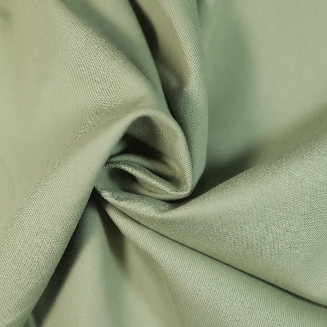 China Fabric for Shirt,Skirt,Backless Beach Dress Tencel/Cotton Plain Natural Woven Fabric Cotton Tencel green color buy from China wholesaler bulk order at wholesale price free worldwide shipping Alibaba