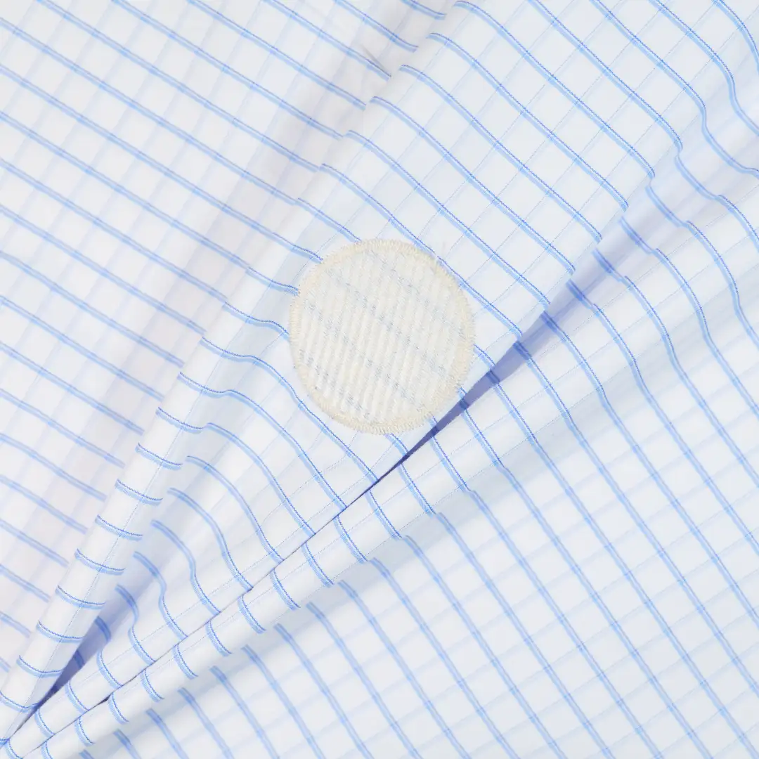 China Fabric for Shirt,Skirt,Backless Beach Dress,Strap Midi Dress Yarn Dyed Check Woven Blended Fabric Polyester Cotton blue color buy from China wholesaler bulk order at wholesale price free worldwide shipping Alibaba