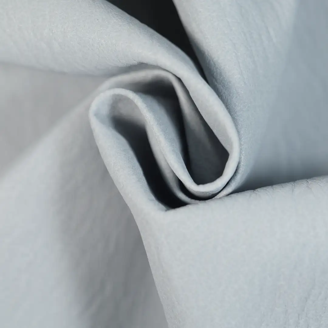 China Fabric for Jackets,Trench Coat PU Woven Blended Fabric Polyester Polyurethane (PU) Metallic Gold GREY color buy from China wholesaler bulk order at wholesale price free worldwide shipping Alibaba