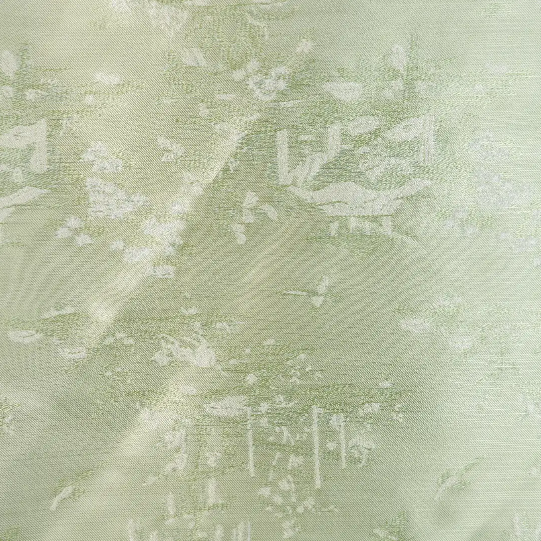 China Fabric for Shirt,Backless Beach Dress Jacquard Woven Blended Fabric Synthetic Silk Polyester LIGT GREEN  1 color buy from China wholesaler bulk order at wholesale price free worldwide shipping Alibaba