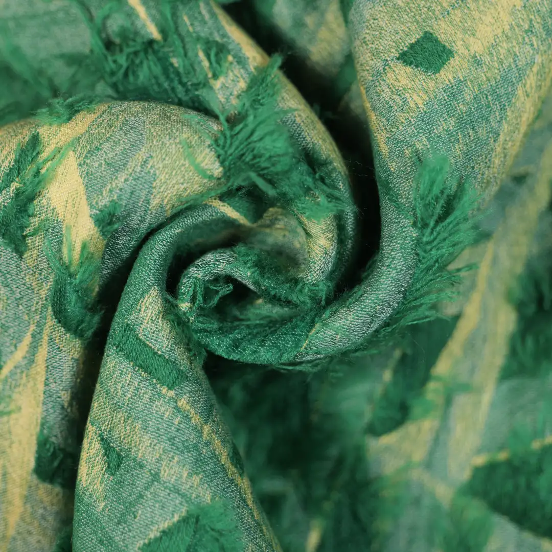 China Fabric for Shirt,Jackets,Skirt Jacquard Woven Blended Fabric Acrylic Chenille Wool Polyester Silk GREEN 6 color buy from China wholesaler bulk order at wholesale price free worldwide shipping Alibaba