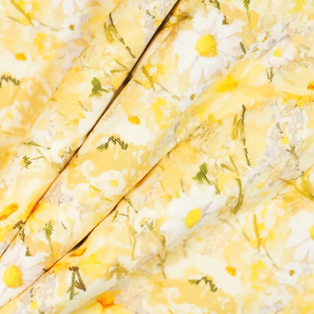 China Fabric for Skirt,Backless Beach Dress,Strap Midi Dress Jacquard Natural Woven Fabric Cotton YELLOW color buy from China wholesaler bulk order at wholesale price free worldwide shipping Alibaba
