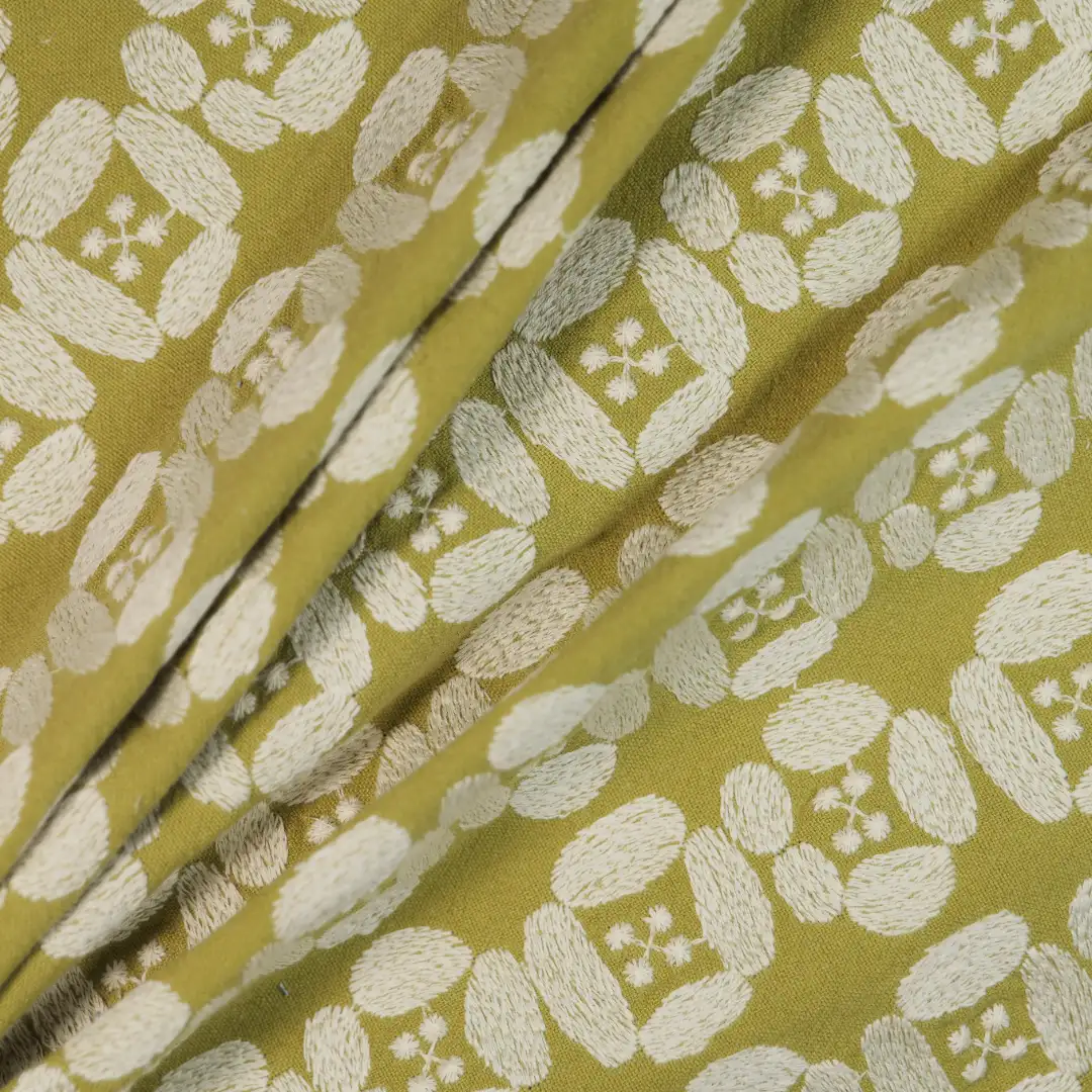 China Fabric for Jackets,Skirt Cotton/Rayon Jacquard Woven Blended Fabric Cotton Linen GREEN color buy from China wholesaler bulk order at wholesale price free worldwide shipping Alibaba