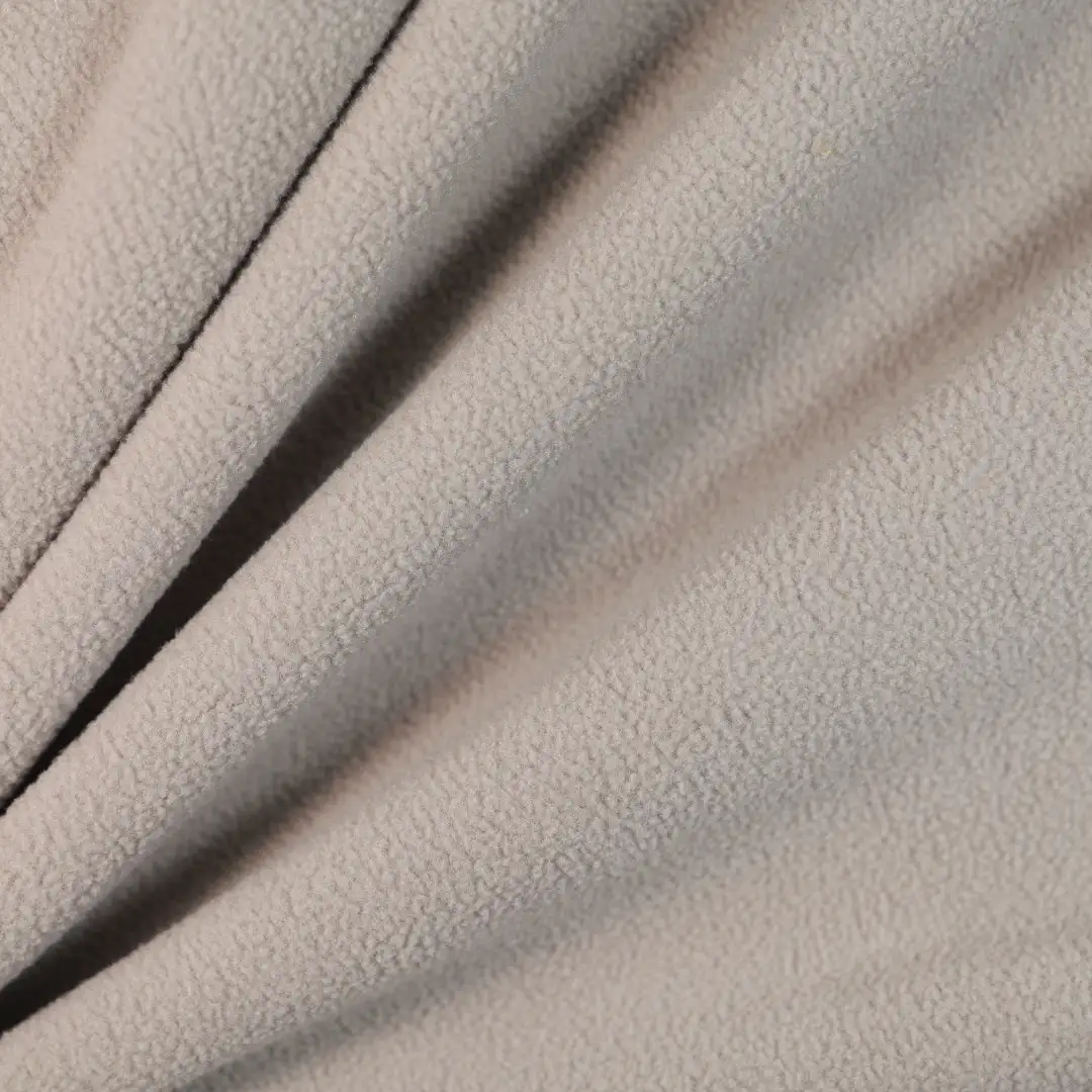 China Fabric for Hoodie Polar Fleece Knit Fabric Polyester khaki color buy from China wholesaler bulk order at wholesale price free worldwide shipping Alibaba