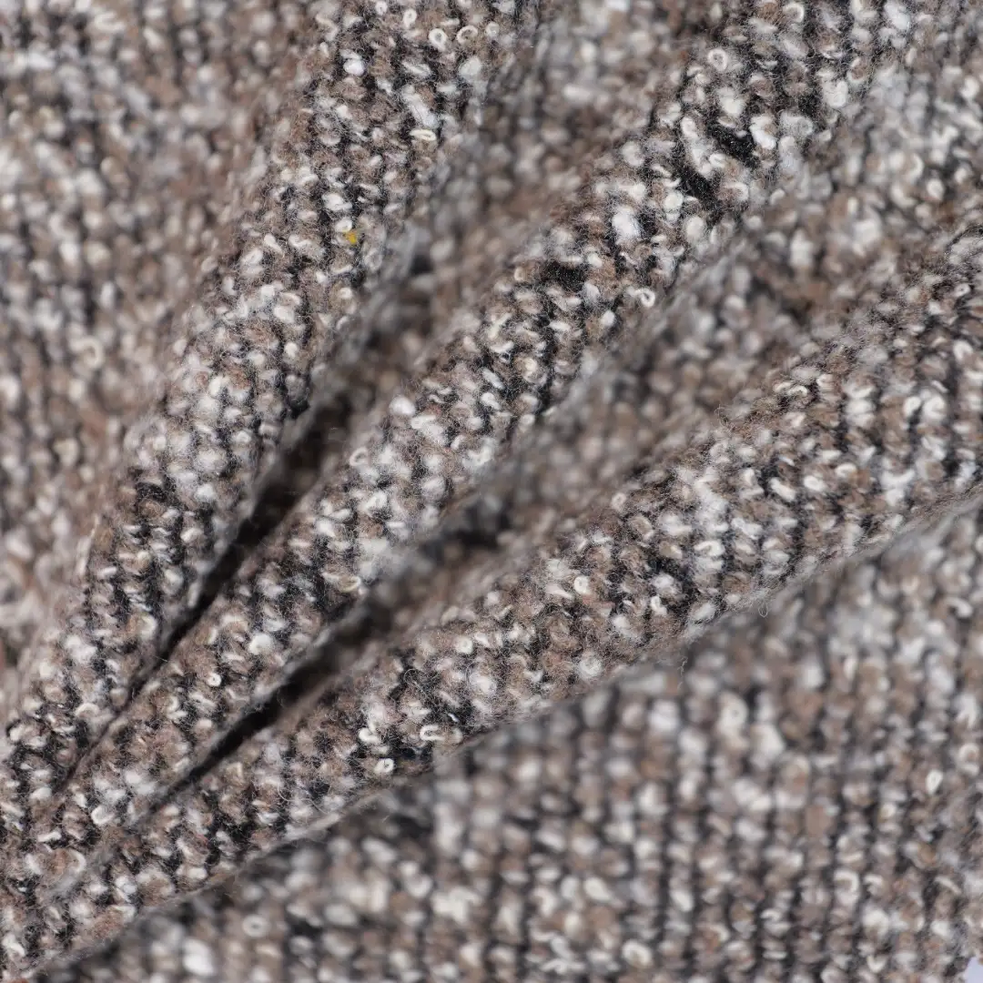 China Fabric for Trench Coat,Overcoat Woolen Tweed Woolen Polyester Wool brown&white color buy from China wholesaler bulk order at wholesale price free worldwide shipping Alibaba