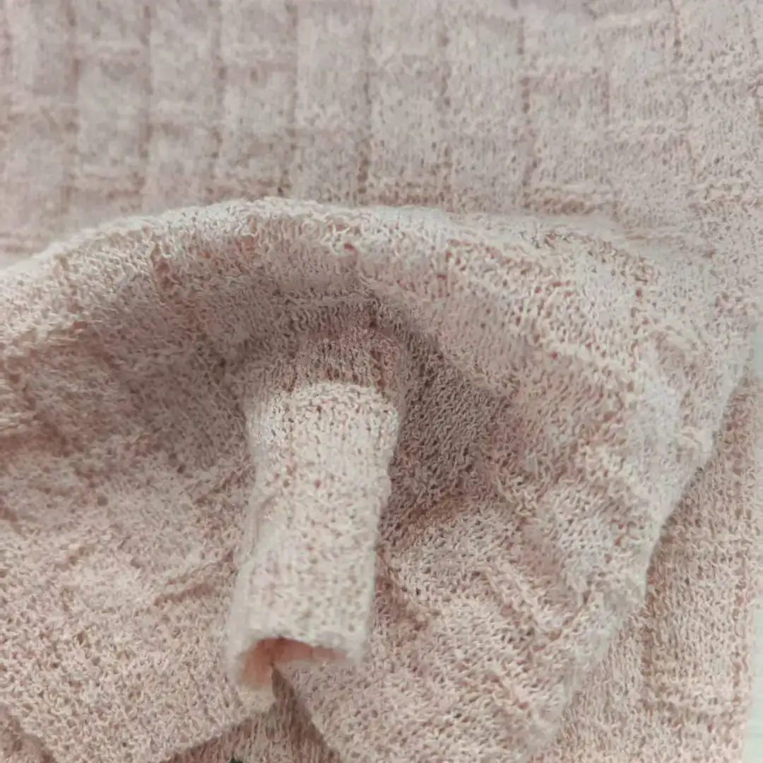 China Yarn for T-shirt (Sweater),Polo T-shirt (Sweater),Hoodie  (Sweater),Dresses (Cardigan Open) (Sweater) Boucle Yarn Fancy Yarn Polyester pink color buy from China wholesaler bulk order at wholesale price free worldwide shipping Alibaba