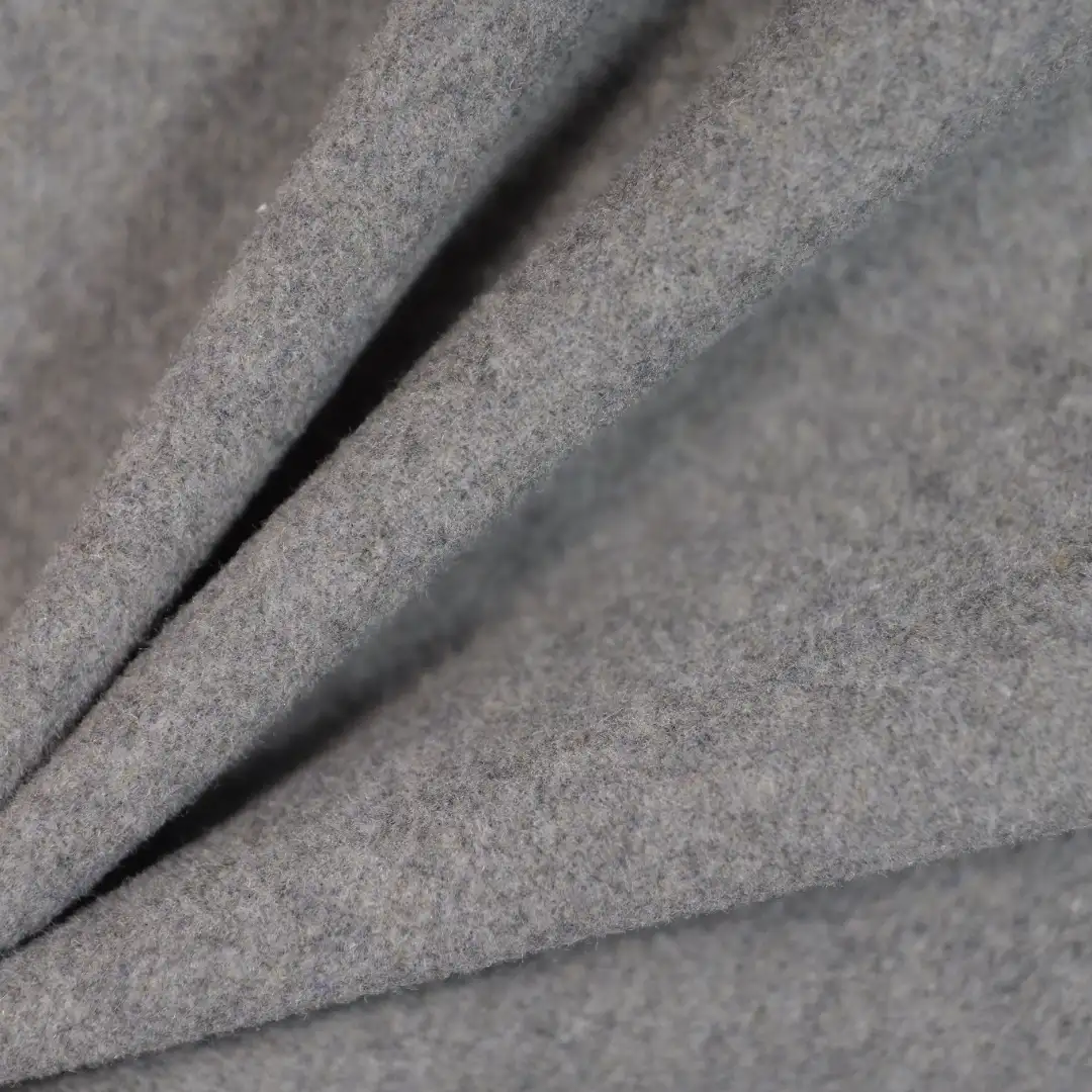 China Fabric for Overcoat Woolen Cut Velvet Woolen Polyester Acrylic Other grey color buy from China wholesaler bulk order at wholesale price free worldwide shipping Alibaba