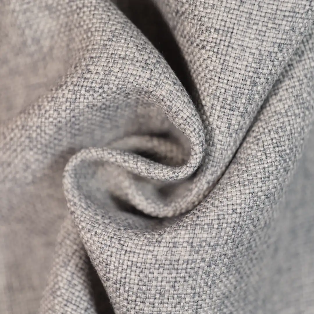 China Fabric for Jackets,Trench Coat,Ladies V-Neck Waist-Tie Vest Chanel-Style Fabric Woolen Polyester Rayon grey color buy from China wholesaler bulk order at wholesale price free worldwide shipping Alibaba