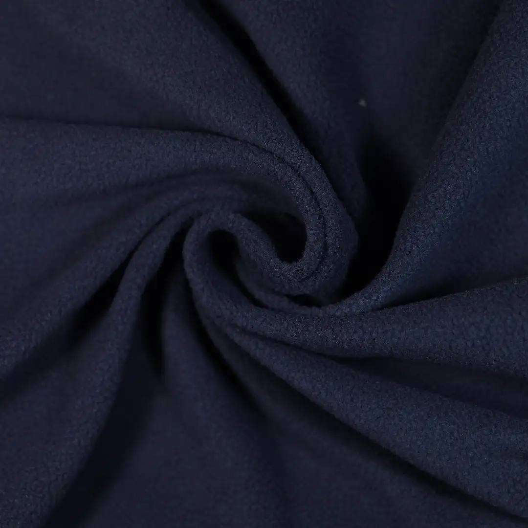 China Fabric for Hoodie,Baby Sweatshirt and Joggers Set Polar Fleece Knit Fabric Polyester Navy color buy from China wholesaler bulk order at wholesale price free worldwide shipping Alibaba