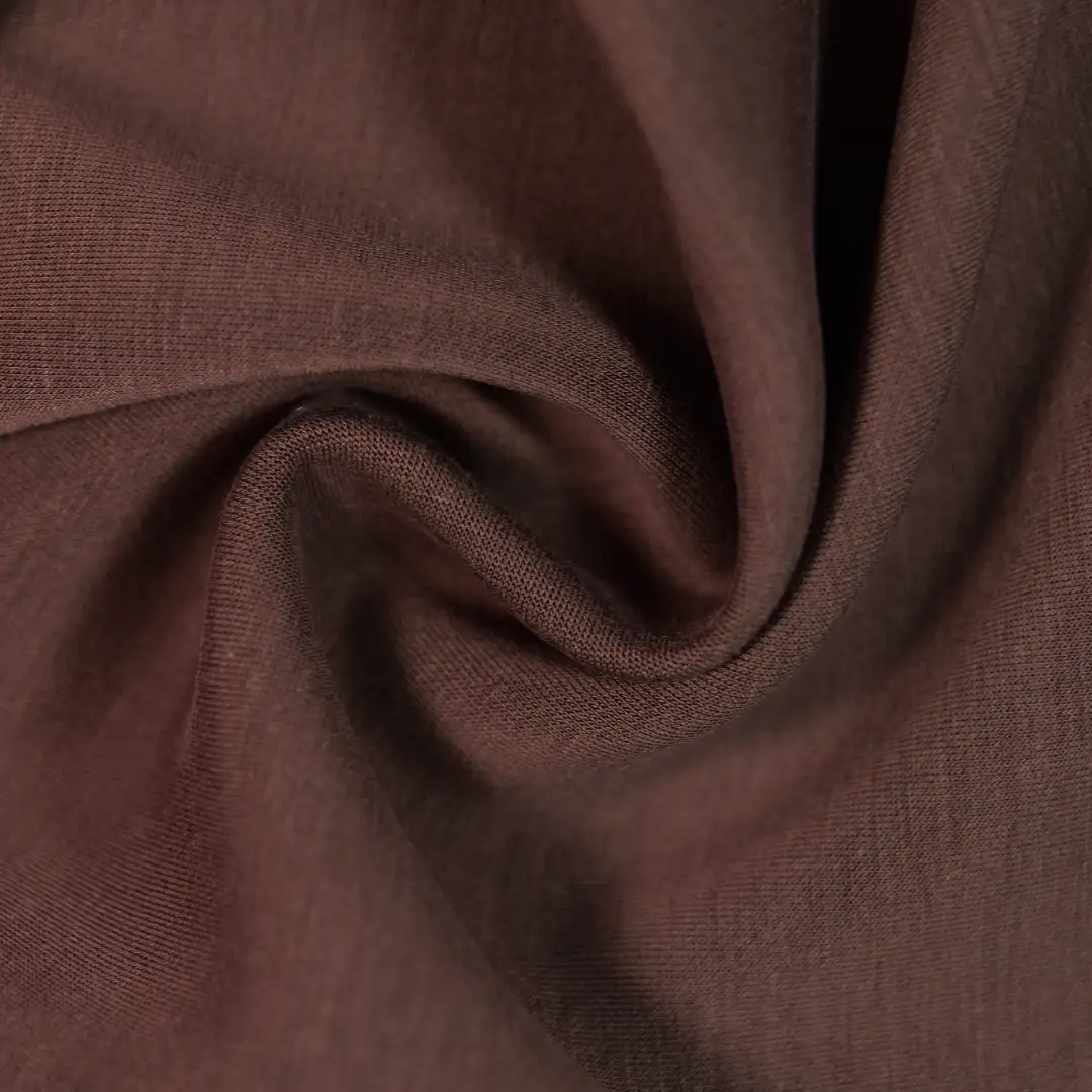 China Fabric for Hoodie,Loungewear Scuba Knit Fabric Polyester Modal Spandex brown color buy from China wholesaler bulk order at wholesale price free worldwide shipping Alibaba