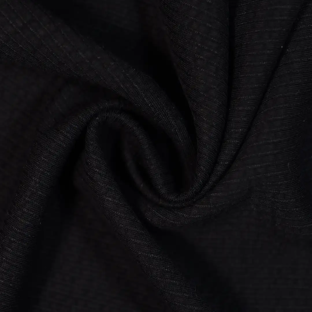 China Fabric for T-Shirt,Polo Shirt,Loungewear Jacquard Knit Fabric Rayon Polyester Spandex black color buy from China wholesaler bulk order at wholesale price free worldwide shipping Alibaba