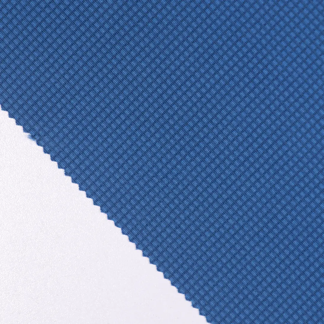 China Fabric for Yoga Clothes,Swimsuits Jacquard Knit Fabric Polyester Spandex blue color buy from China wholesaler bulk order at wholesale price free worldwide shipping Alibaba