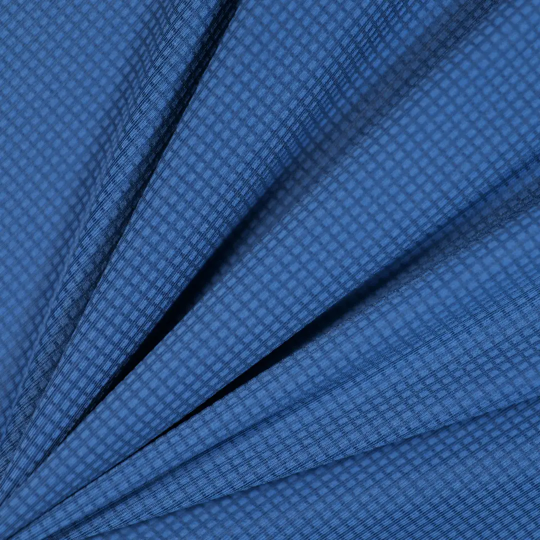 China Fabric for Yoga Clothes,Swimsuits Jacquard Knit Fabric Polyester Spandex blue color buy from China wholesaler bulk order at wholesale price free worldwide shipping Alibaba