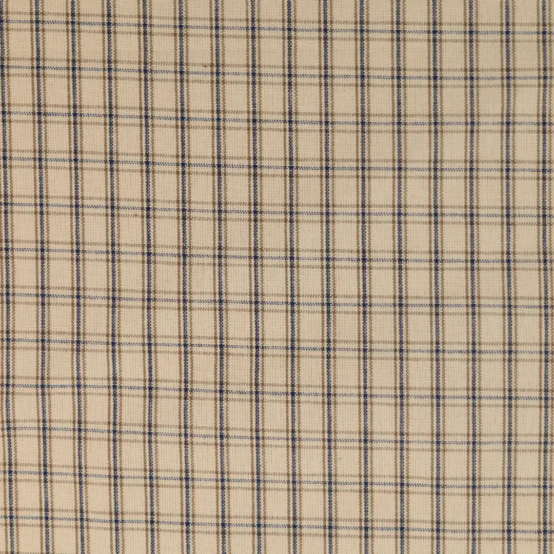 China Fabric for Shirt TC Yarn Dye Woven Blended Fabric Cotton Polyester brown color buy from China wholesaler bulk order at wholesale price free worldwide shipping Alibaba