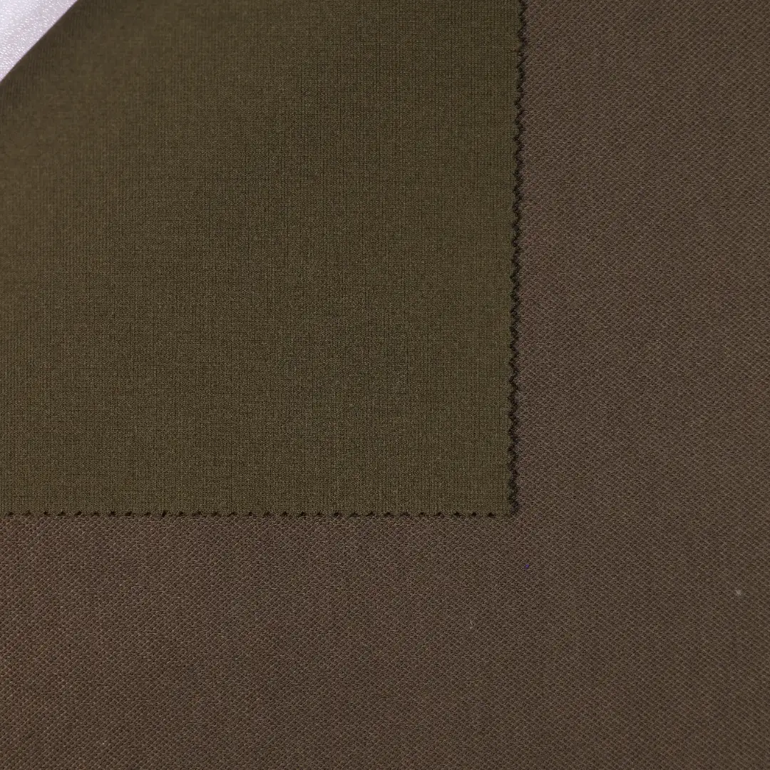 China Fabric for Hoodie,Loungewear Pique Knit Fabric Rayon Polyester Spandex army green color buy from China wholesaler bulk order at wholesale price free worldwide shipping Alibaba