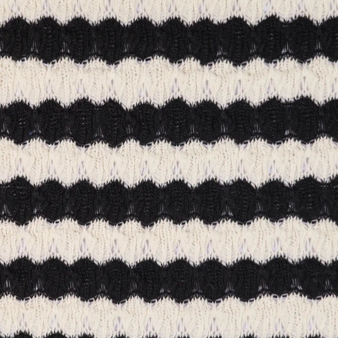 China Fabric for T-Shirt,Loungewear Jacquard Knit Fabric Cotton Polyester black&white color buy from China wholesaler bulk order at wholesale price free worldwide shipping Alibaba