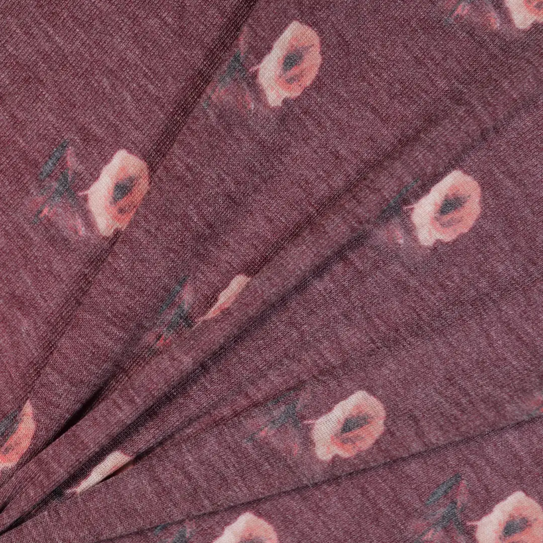China Fabric for Loungewear Rib Knit Fabric Recycled Polyester Liva Eco Viscose Wool brown color buy from China wholesaler bulk order at wholesale price free worldwide shipping Alibaba