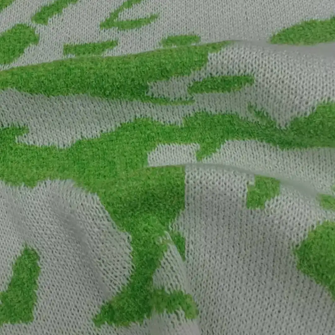 China Yarn for Open Cardigan (Sweater),Full-Zipper Cardigan (Sweater),Half-Zipper Cardigan (Sweater) Shiny Chenille Fancy Yarn Polyester green，white color buy from China wholesaler bulk order at wholesale price free worldwide shipping Alibaba
