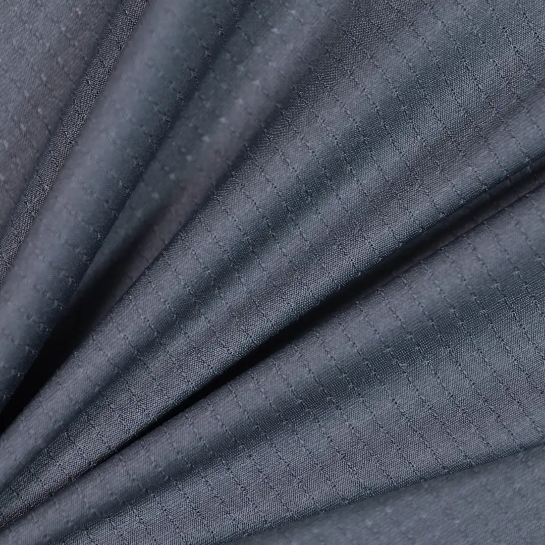 China Fabric for T-Shirt,Polo Shirt Birdeye Mesh Knit Fabric Polyester Spandex grey color buy from China wholesaler bulk order at wholesale price free worldwide shipping Alibaba