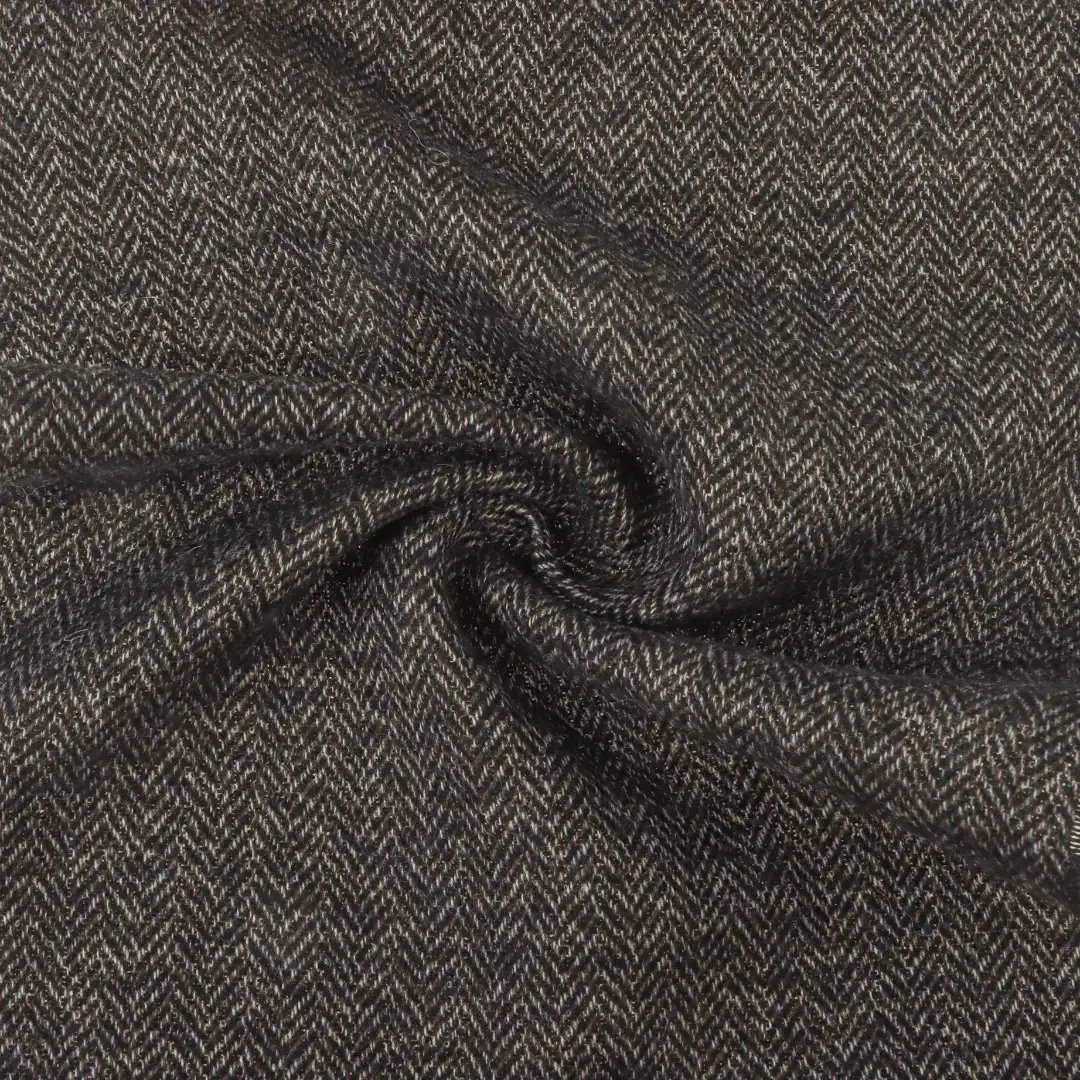 China Fabric for Jackets,Skirt,Trench Coat,Overcoat,Waist coat Woolen Herringbone Woolen Polyester Wool Other coffee color buy from China wholesaler bulk order at wholesale price free worldwide shipping Alibaba
