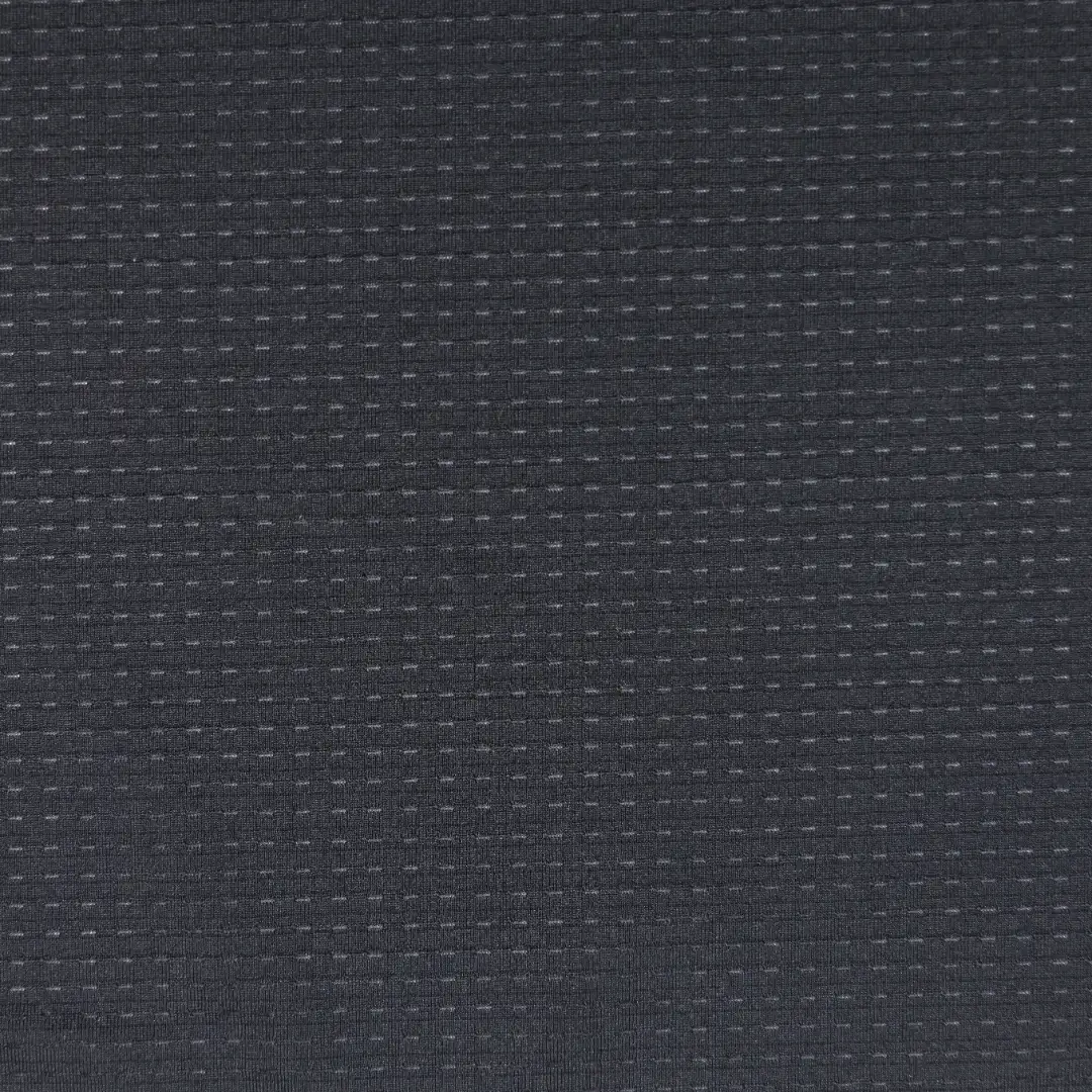 China Fabric for T-Shirt,Yoga Clothes Jacquard Knit Fabric Polyester Spandex black color buy from China wholesaler bulk order at wholesale price free worldwide shipping Alibaba