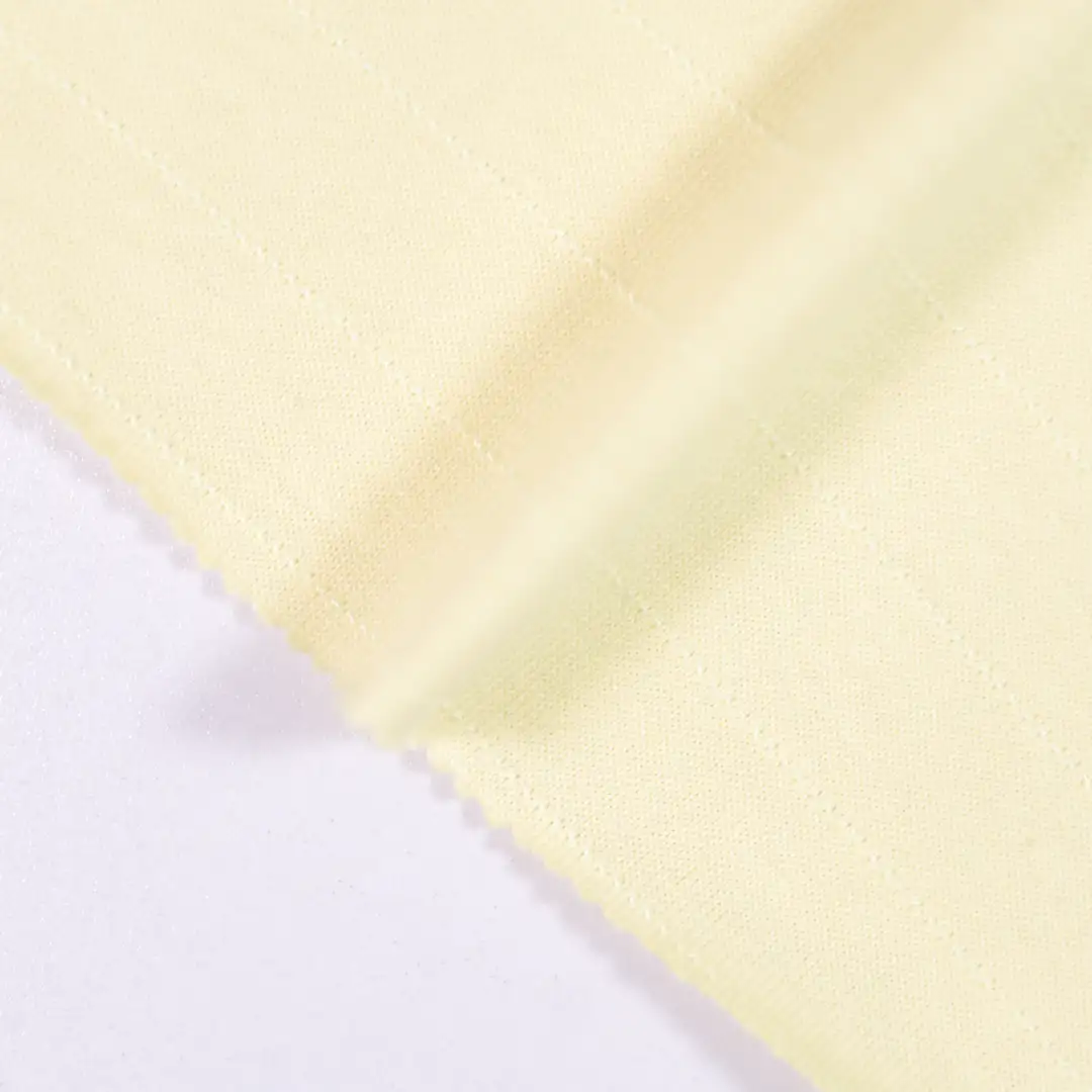 China Fabric for Shirt,Pants,Crop Top,Skirt Jacquard Knit Fabric Cotton Spandex yellow color buy from China wholesaler bulk order at wholesale price free worldwide shipping Alibaba