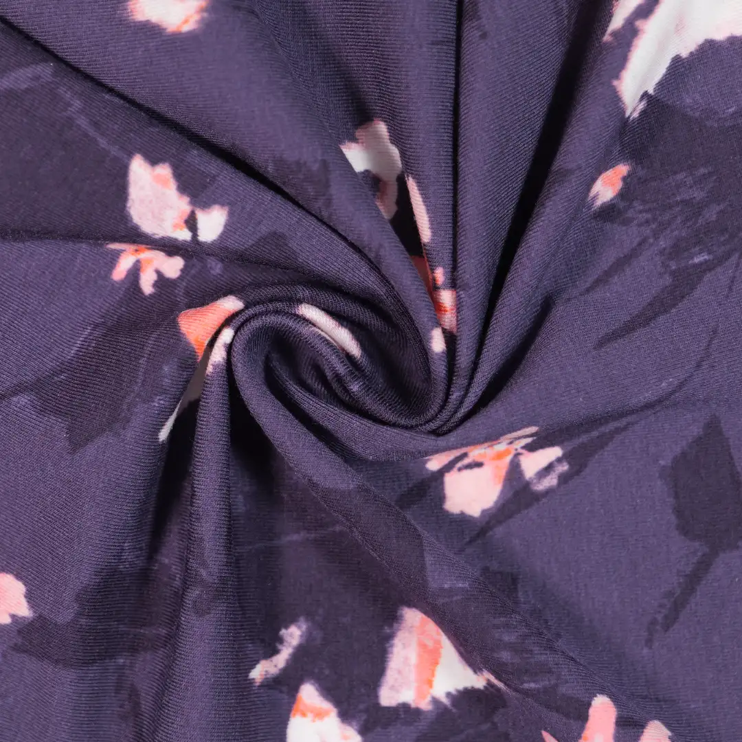 China Fabric for Pants,T-Shirt,Skirt Single Jersey Knit Fabric Cotton Modal Spandex purple color buy from China wholesaler bulk order at wholesale price free worldwide shipping Alibaba