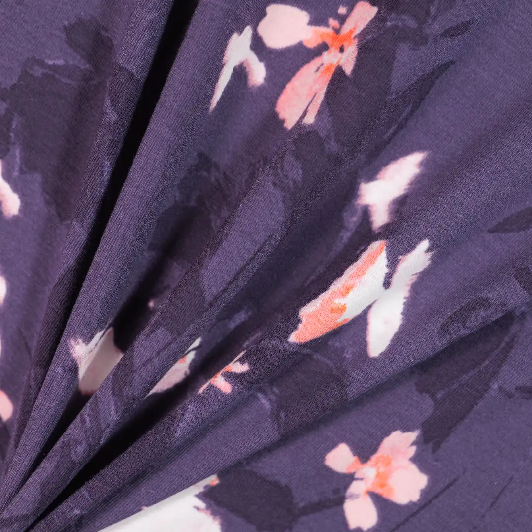 China Fabric for Pants,T-Shirt,Skirt Single Jersey Knit Fabric Cotton Modal Spandex purple color buy from China wholesaler bulk order at wholesale price free worldwide shipping Alibaba