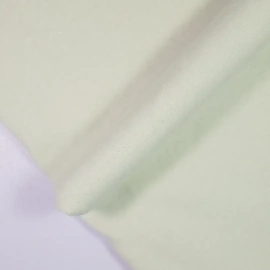 China Fabric for T-Shirt,Ruffle Shirt Dress,Puffball Strappy Dress Single Jersey Knit Fabric Cotton Preconsumer Cotton light green color buy from China wholesaler bulk order at wholesale price free worldwide shipping Alibaba