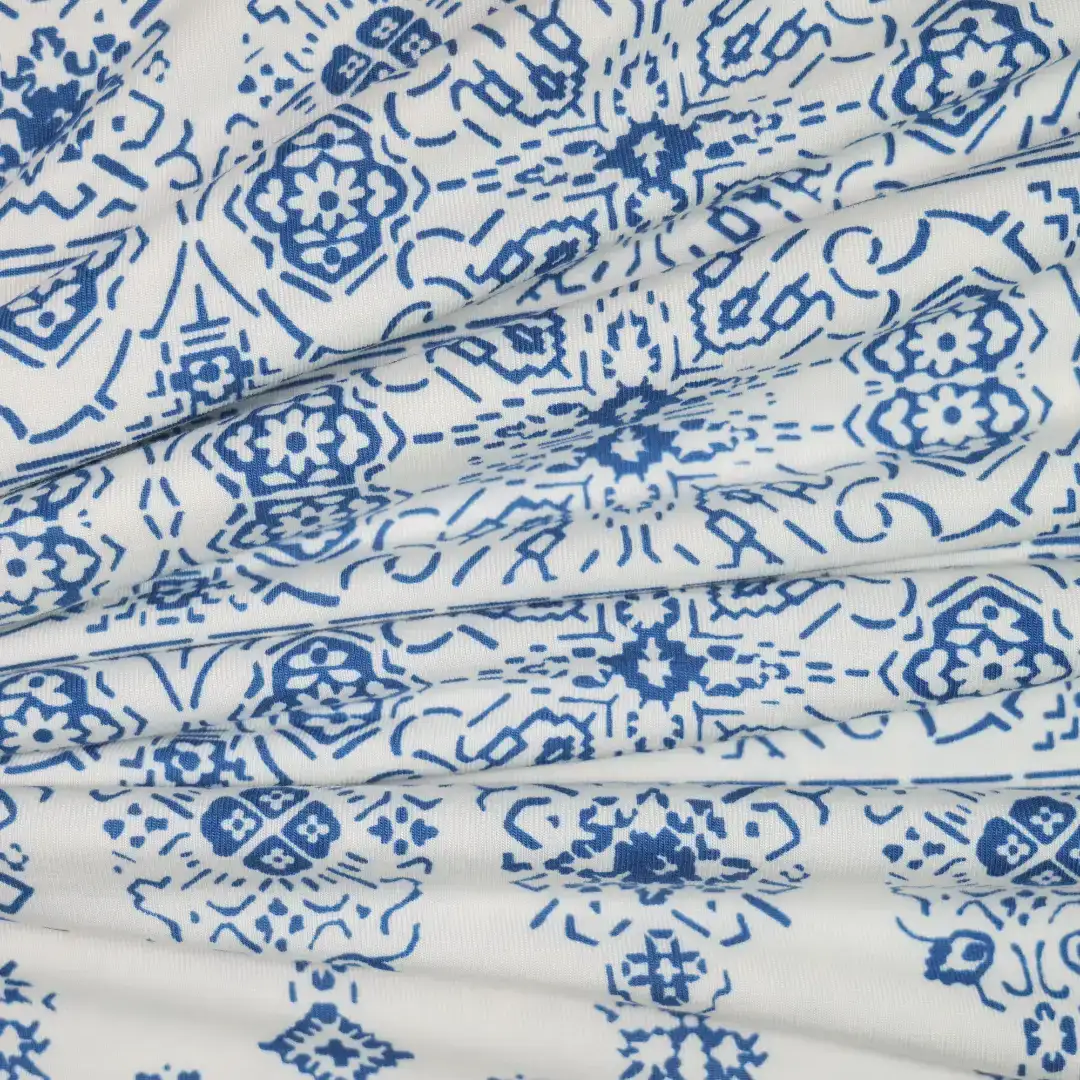 China Fabric for T-Shirt,Jogger,Ruffle Shirt Dress,Strap Midi Dress Single Jersey Knit Fabric Rayon Elastane blue color buy from China wholesaler bulk order at wholesale price free worldwide shipping Alibaba