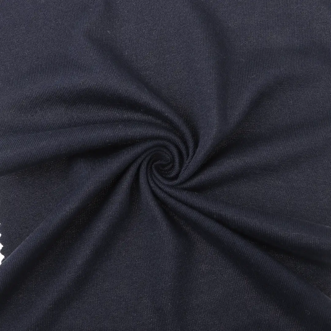 China Fabric for T-Shirt,Tank Top,Crop Top,Hoodie,Loungewear Single Jersey Knit Fabric Modal Cotton navy color buy from China wholesaler bulk order at wholesale price free worldwide shipping Alibaba