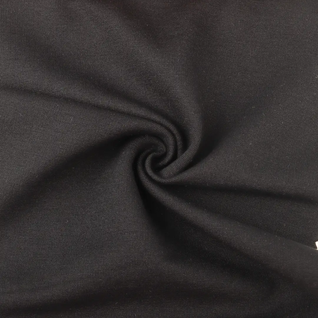 China Fabric for T-Shirt,Polo Shirt,Crop Top,Shorts,Loungewear Ponte Roma Knit Fabric Rayon Nylon Spandex Black color buy from China wholesaler bulk order at wholesale price free worldwide shipping Alibaba