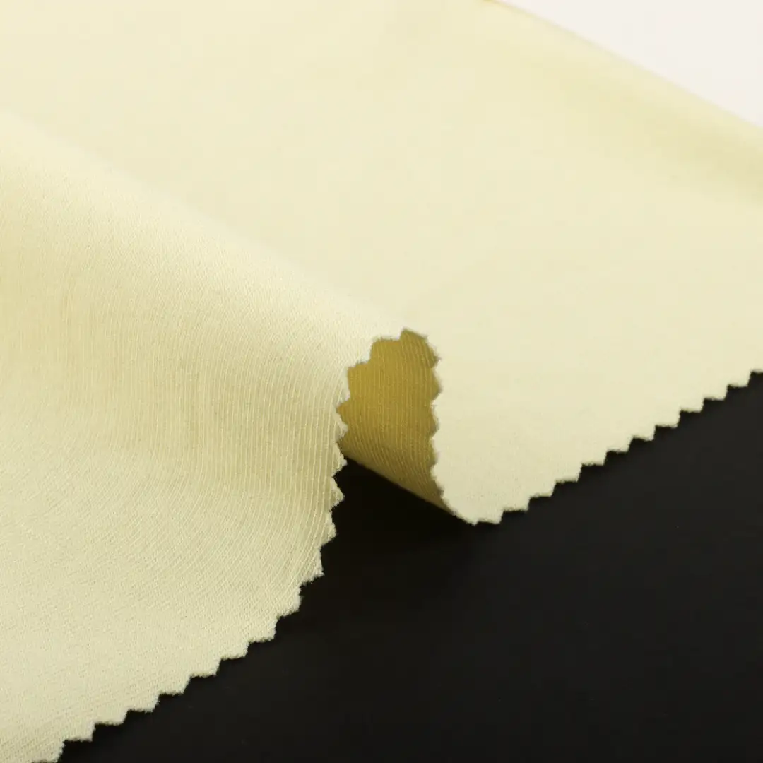 China Fabric for T-Shirt,Tank Top,Crop Top,Pajamas,Loungewear Rib Knit Fabric Cotton Spandex Yellow color buy from China wholesaler bulk order at wholesale price free worldwide shipping Alibaba