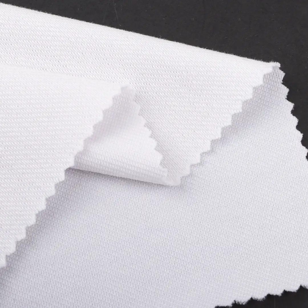 China Fabric for T-Shirt,Crop Top,Shorts French Terry Knit Fabric Cotton Polyester Spandex white color buy from China wholesaler bulk order at wholesale price free worldwide shipping Alibaba