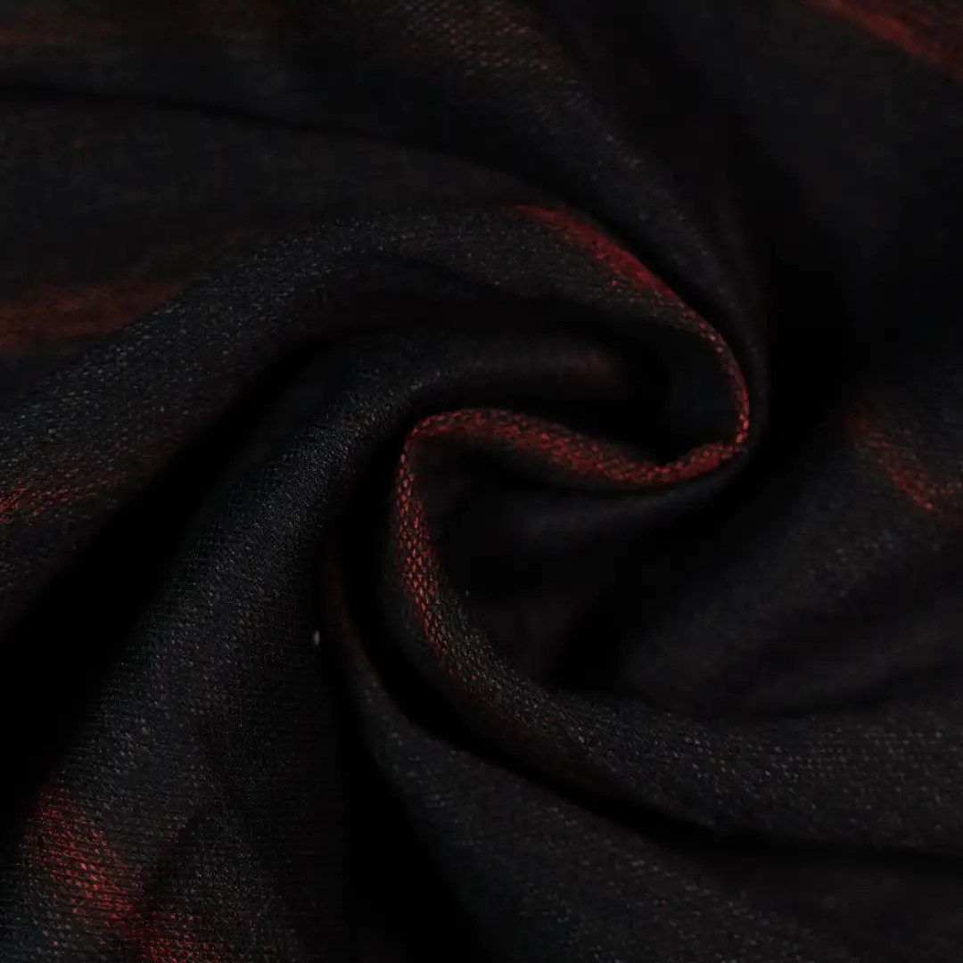 China Fabric for Shirt,Pants,Denim Jacket,Skirt Twill Woven Blended Fabric Polyester Rayon Flax BLACK color buy from China wholesaler bulk order at wholesale price free worldwide shipping Alibaba