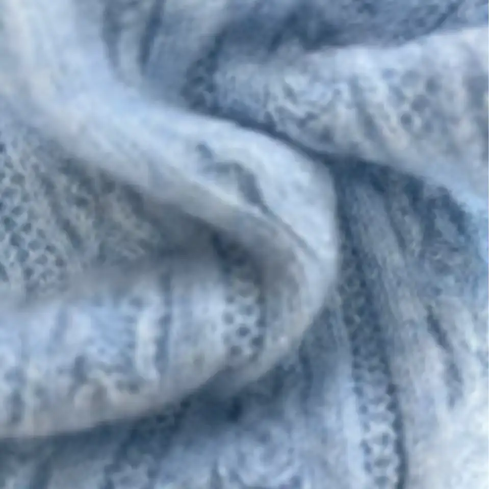 China Yarn for Men’s Vest (Sweater),Knitted Trousers (Sweater),Scallop Trims Cardigan (Sweater),Asymmetric Cardigan (Sweater) Mossy Yarn Fancy Yarn Nylon Polyester PET Acrylic Wool Elastane blue color buy from China wholesaler bulk order at wholesale price free worldwide shipping Alibaba