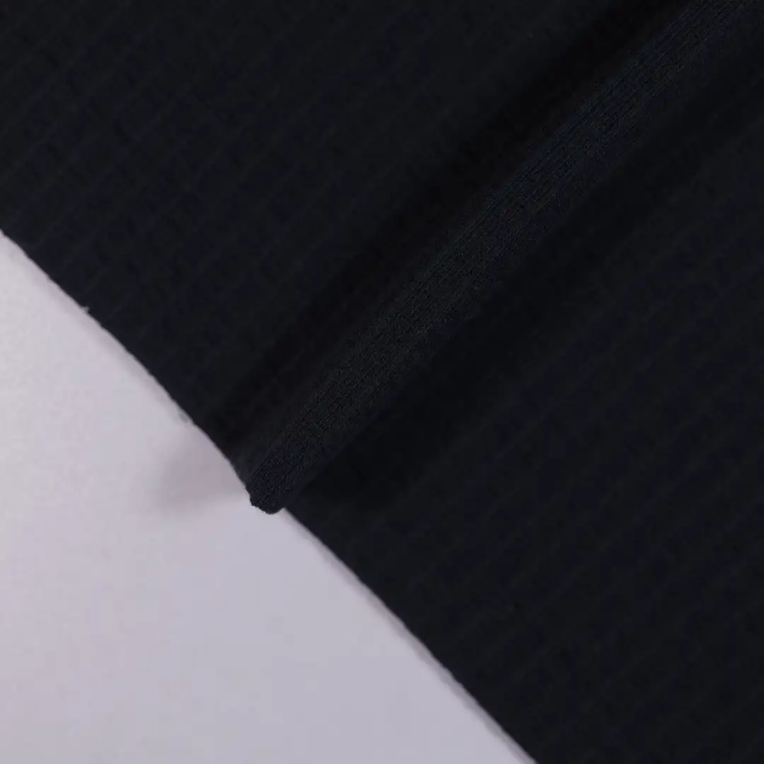 China Fabric for Ladies Vest (Sweater),Open Cardigan (Sweater),Long Sleeve Base Layer Top Jacquard Knit Fabric Cotton Spandex dark blue color buy from China wholesaler bulk order at wholesale price free worldwide shipping Alibaba