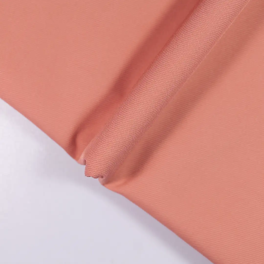 China Fabric for Jackets,Trench Coat,Padded Jacket,Overcoat Twill Synthetic Woven Fabric Polyester Salmon color buy from China wholesaler bulk order at wholesale price free worldwide shipping Alibaba