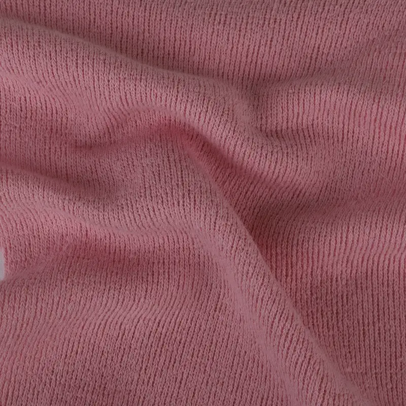 China Fabric for Loungewear,Sweatshirt,Hoodie Hacci Knit Fabric Polyester Spandex Pink color buy from China wholesaler bulk order at wholesale price free worldwide shipping Alibaba