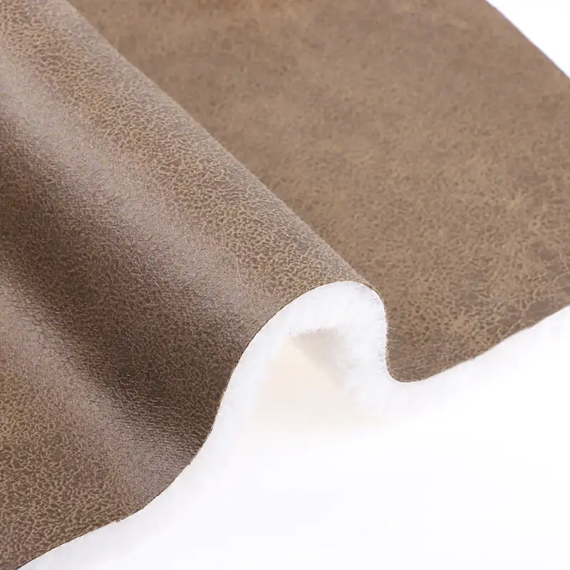China Fabric for Pants,Blazer Weft Suede Knit Fabric Polyester Brown color buy from China wholesaler bulk order at wholesale price free worldwide shipping Alibaba