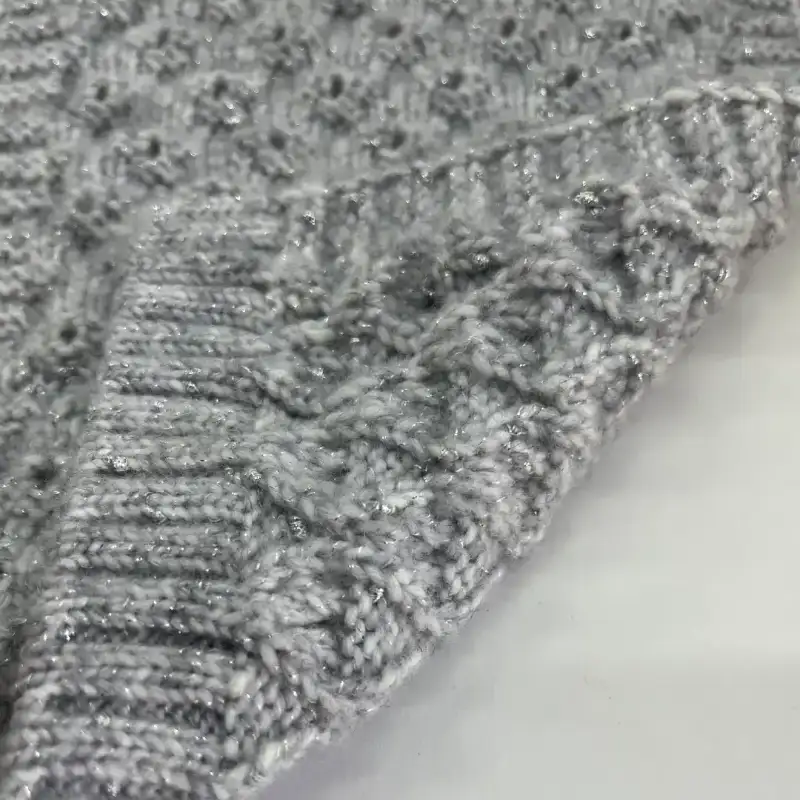 China Yarn for Open Cardigan (Sweater),Round Neck Pullover (Sweater),Crew Neck Pullover (Sweater),Crop Top Pullover (Sweater),Hoodie  (Sweater) Knot Yarn Fancy Yarn Recycled Polyester Metallic fiber Merino Wool Polyester Grayish color buy from China wholesaler bulk order at wholesale price free worldwide shipping Alibaba