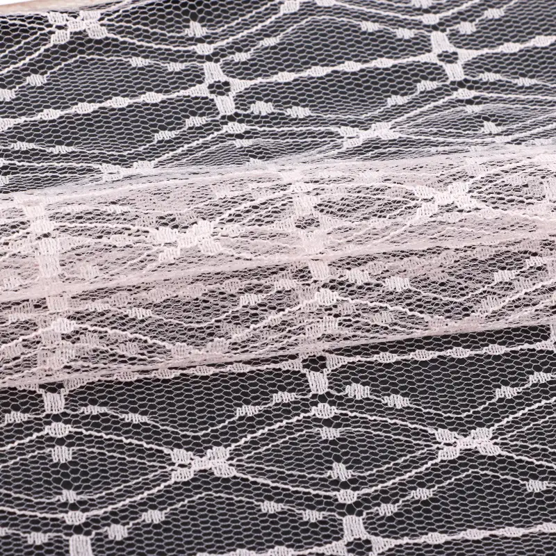 China Fabric for Skirt Lace Knit Fabric Polyester Pink color buy from China wholesaler bulk order at wholesale price free worldwide shipping Alibaba