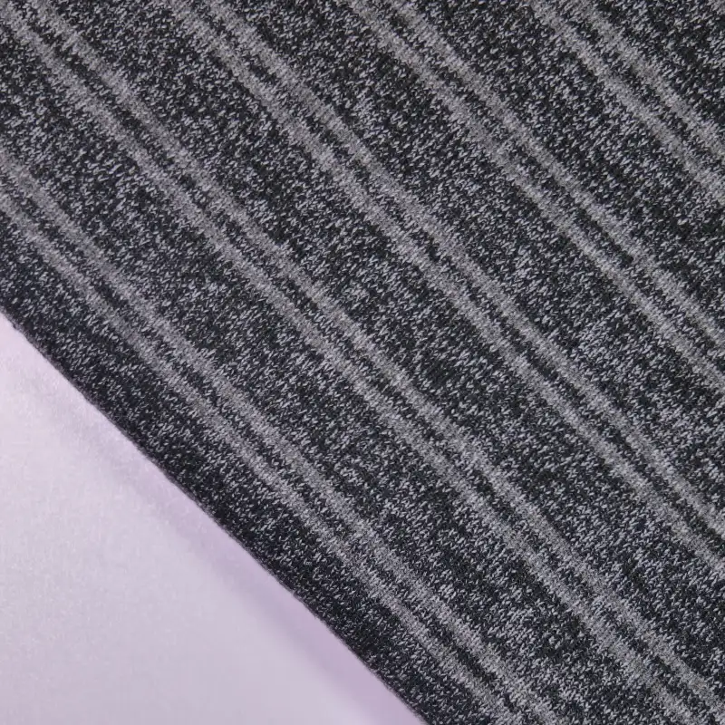 China Fabric for Knitted Jacket ,Round Neck Pullover ,Crop Top Pullover ,Knitted Trousers  Rib Knit Fabric Polyester Rayon Spandex Gray color buy from China wholesaler bulk order at wholesale price free worldwide shipping Alibaba