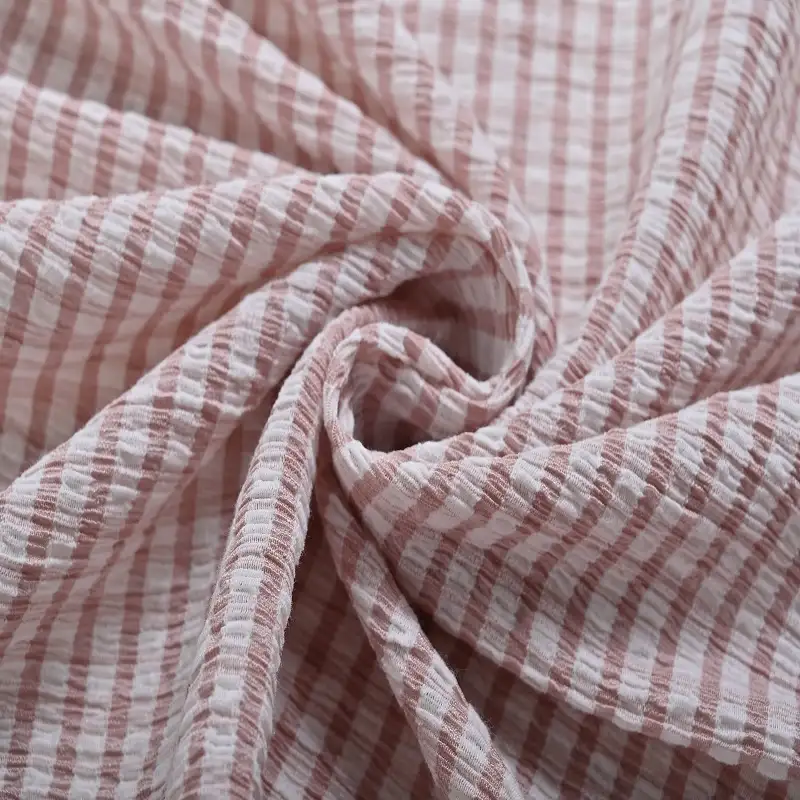 China Fabric for Shirt,T-shirt ,Skirt  Lace Knit Fabric Polyester Cotton pink color buy from China wholesaler bulk order at wholesale price free worldwide shipping Alibaba